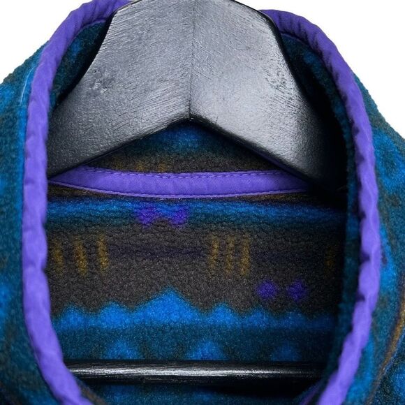 Vintage 90s Aztec Tribal Design Snap Pullover Womens Small - Picture 3 of 3